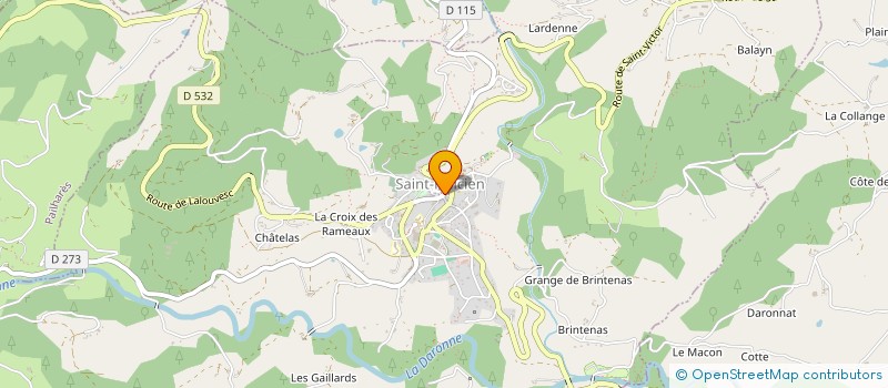 localisation de l'entreprise MADAME MARIE-CHRISTINE LECOMTE  SAINT-FELICIEN