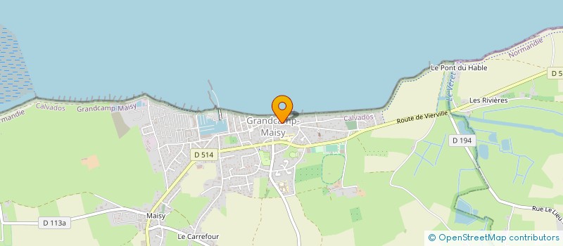 localisation de l'entreprise MADAME MARIE-CHRISTINE LEGRAS  GRANDCAMP-MAISY