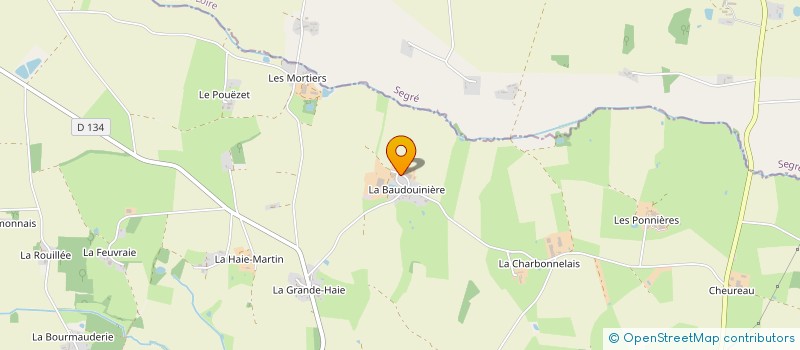 localisation de l'entreprise MADAME MARIE-CHRISTINE LEGRAS  VALLONS-DE-L'ERDRE