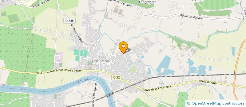 localisation de l'entreprise MADAME MARIE-CHRISTINE LELASSEUX  PRIGONRIEUX