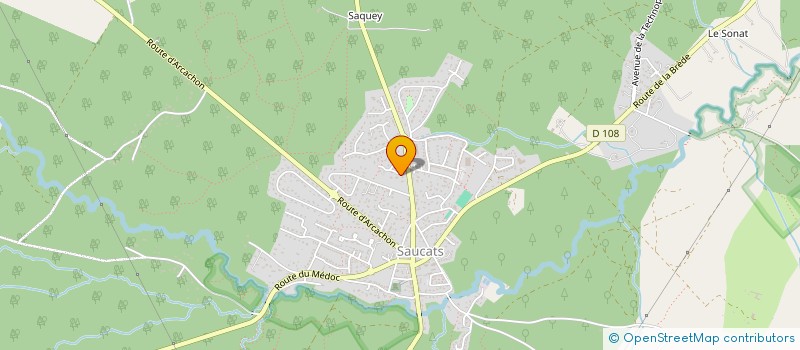 localisation de l'entreprise MADAME MARIE-CHRISTINE LEMONNIER  SAUCATS