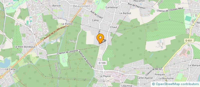 localisation de l'entreprise MADAME MARIE CHRISTINE LESTAGE  GRADIGNAN