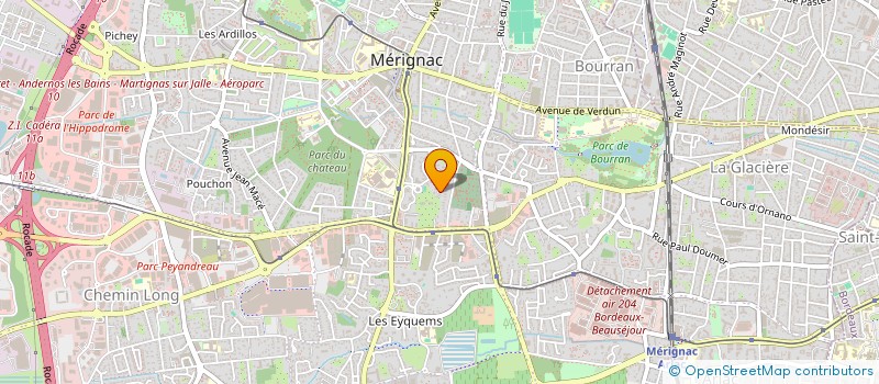 localisation de l'entreprise MADAME MARIE-CHRISTINE MAHOT  MERIGNAC