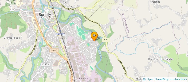 localisation de l'entreprise MADAME MARIE CHRISTINE MAILLAND MOLLARD  RUMILLY