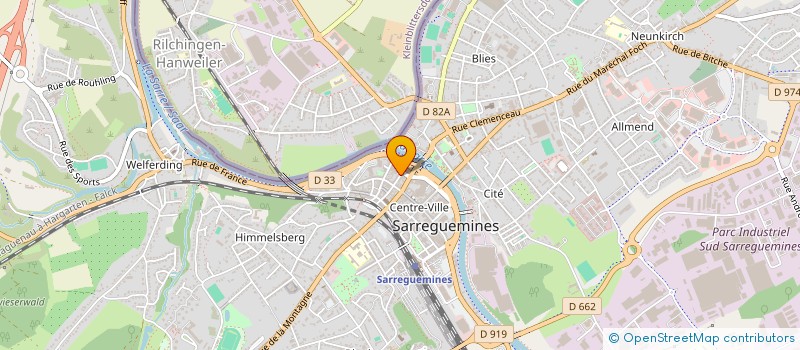 localisation de l'entreprise MADAME MARIE-CHRISTINE MARINGER  SARREGUEMINES