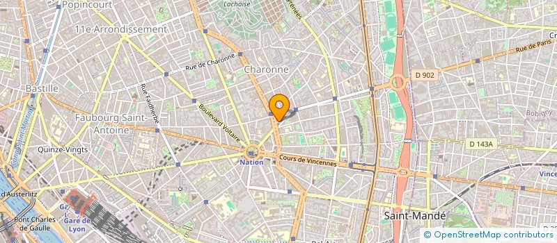 localisation de l'entreprise MADAME MARIE-CHRISTINE MARION  PARIS