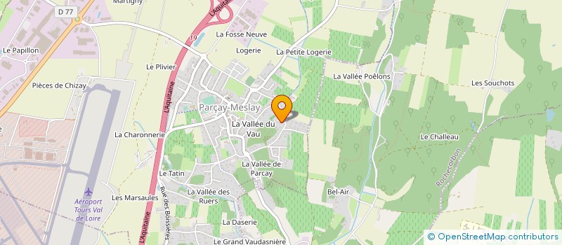 localisation de l'entreprise MADAME MARIE-CHRISTINE MARY à PARCAY-MESLAY