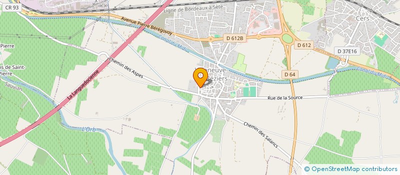 localisation de l'entreprise MADAME MARIE-CHRISTINE MATTIA  SERIGNAN