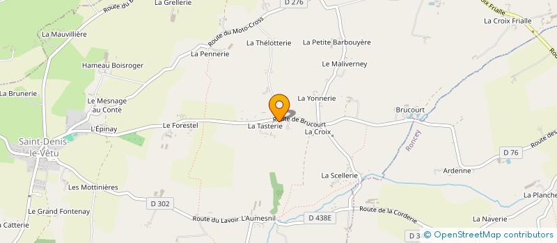 localisation de l'entreprise MADAME MARIE-CHRISTINE MAYET  SAINT-DENIS-LE-VETU