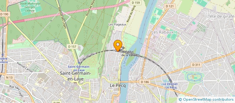 localisation de l'entreprise MADAME MARIE-CHRISTINE MENDEZ-LOPEZ  LE PECQ