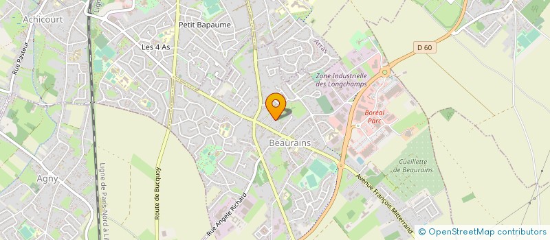 localisation de l'entreprise MADAME MARIE-CHRISTINE MESLARD  BEAURAINS