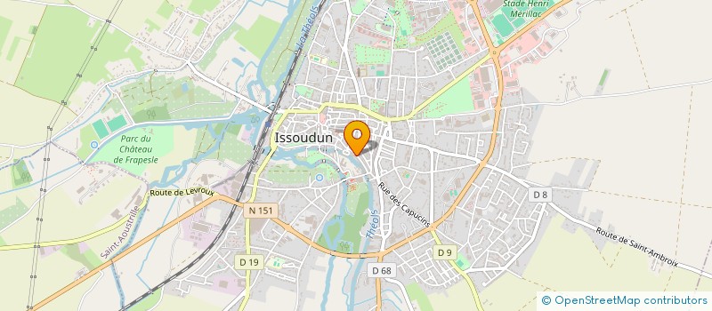 localisation de l'entreprise MADAME MARIE CHRISTINE MILLER à ISSOUDUN