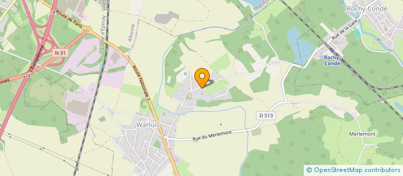 localisation de l'entreprise MADAME MARIE-CHRISTINE MORET  WARLUIS