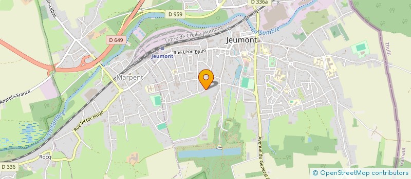 localisation de l'entreprise MADAME MARIE-CHRISTINE NAGY à JEUMONT