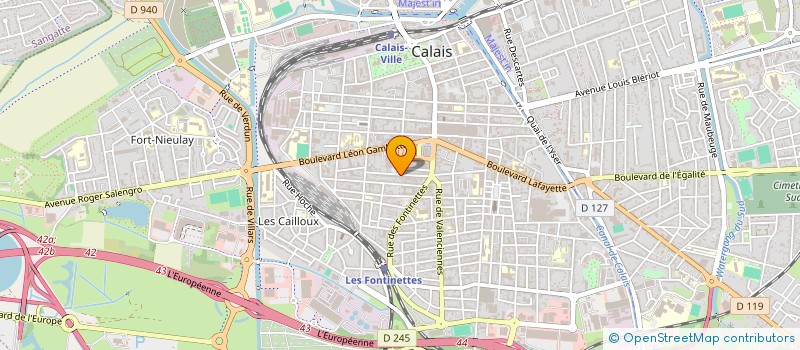 localisation de l'entreprise MADAME MARIE-CHRISTINE OMAR  CALAIS