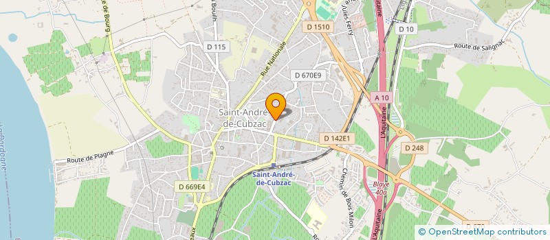 localisation de l'entreprise MADAME MARIE-CHRISTINE ORTEGA  SAINT-ANDRE-DE-CUBZAC