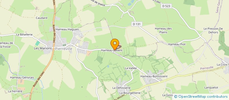 localisation de l'entreprise MADAME MARIE-CHRISTINE OSOUF  PIERREVILLE