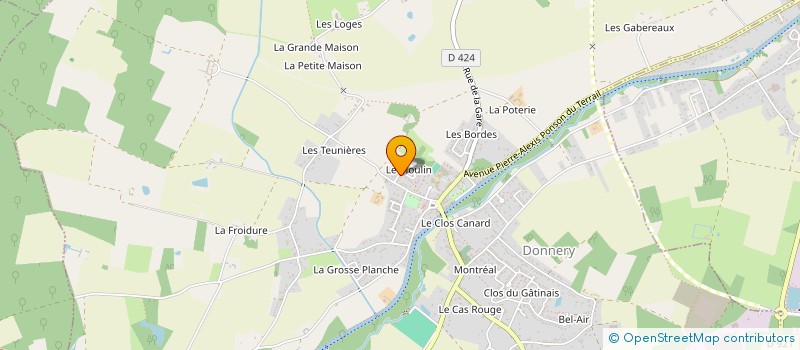 localisation de l'entreprise MADAME MARIE-CHRISTINE PAPIN à DONNERY