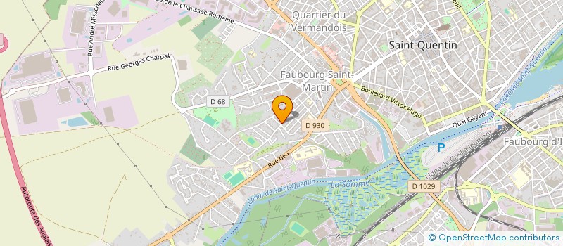 localisation de l'entreprise MADAME MARIE-CHRISTINE PARENT à SAINT-QUENTIN
