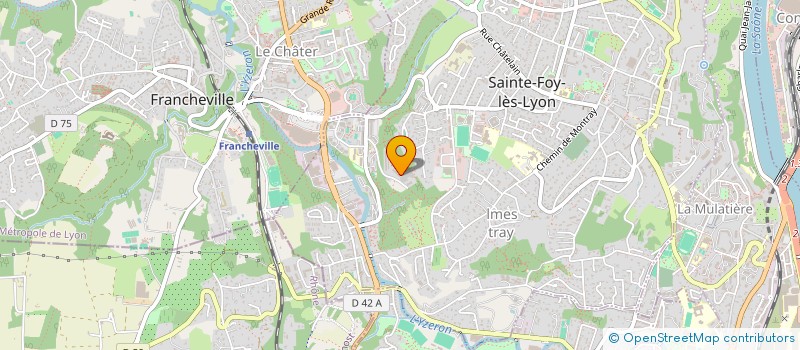 localisation de l'entreprise MADAME MARIE-CHRISTINE PAULIN  SAINTE-FOY-LES-LYON