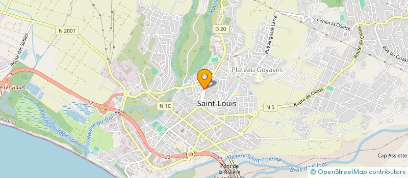 localisation de l'entreprise MADAME MARIE CHRISTINE PAYET à SAINT-LOUIS