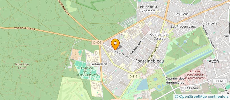 localisation de l'entreprise MADAME MARIE-CHRISTINE PELLETIER à FONTAINEBLEAU