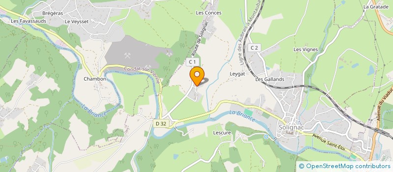 localisation de l'entreprise MADAME MARIE-CHRISTINE PIGOUCHET à SOLIGNAC