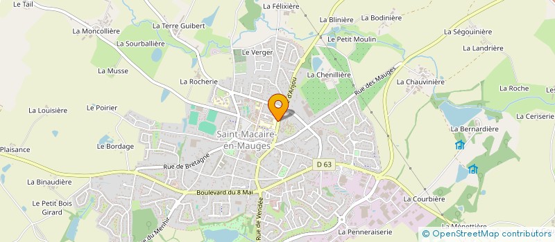 localisation de l'entreprise MADAME MARIE-CHRISTINE PINAULT  BEAUPREAU-EN-MAUGES