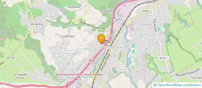 localisation de l'entreprise MADAME MARIE CHRISTINE PRATA  LA GRAND-CROIX