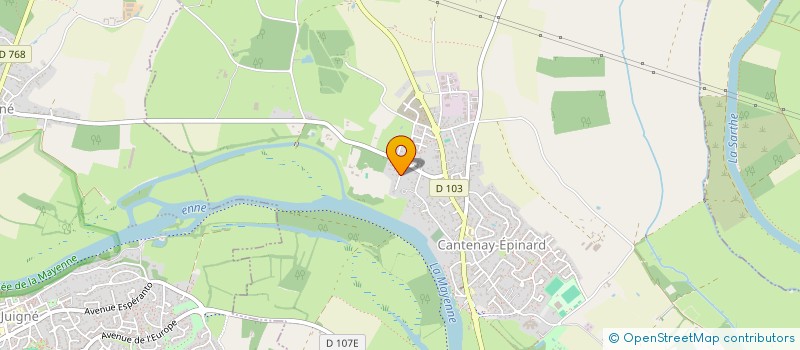 localisation de l'entreprise MADAME MARIE CHRISTINE PRIET  CANTENAY-EPINARD