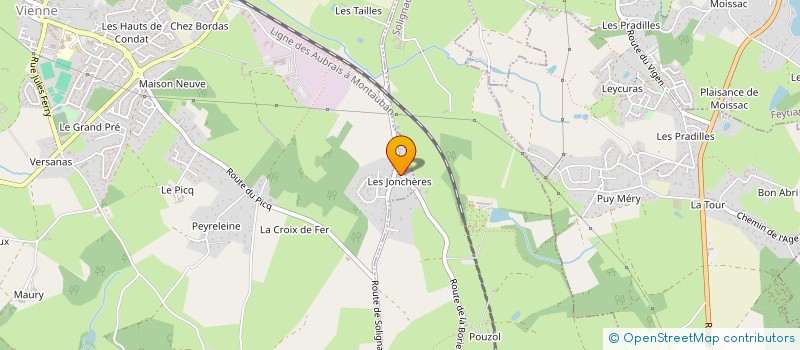 localisation de l'entreprise MADAME MARIE-CHRISTINE RENGEAR  CONDAT-SUR-VIENNE