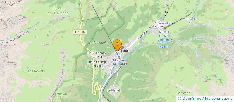 localisation de l'entreprise MADAME MARIE-CHRISTINE RIBATTO  CHAMONIX-MONT-BLANC