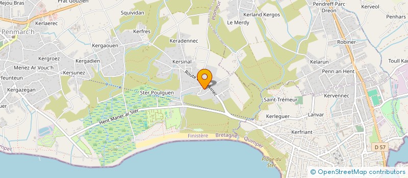 localisation de l'entreprise MADAME MARIE-CHRISTINE RINGARD  PENMARCH