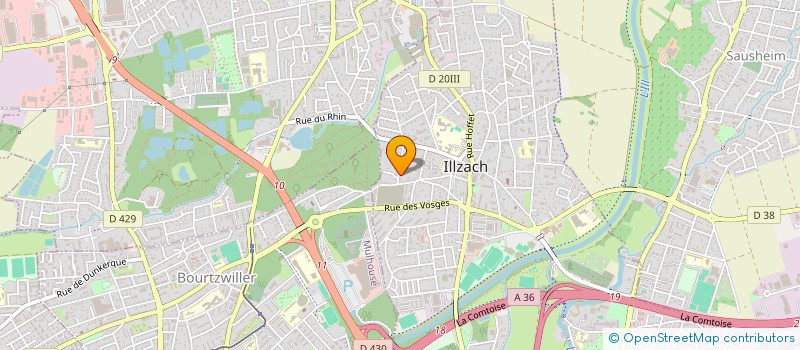 localisation de l'entreprise MADAME MARIE-CHRISTINE RISSER  ILLZACH