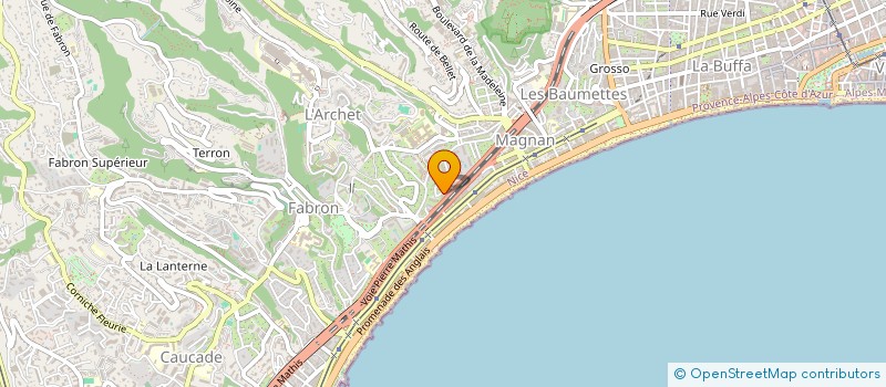 localisation de l'entreprise MADAME MARIE-CHRISTINE ROGER  NICE