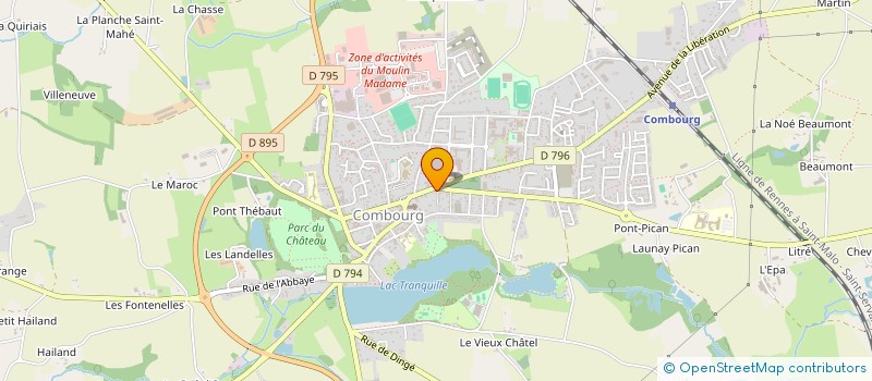 localisation de l'entreprise MADAME MARIE-CHRISTINE SAFFRAY à COMBOURG