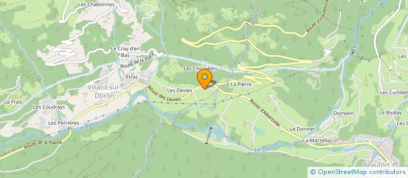 localisation de l'entreprise MADAME MARIE-CHRISTINE SAVIOZ à VILLARD SUR DORON