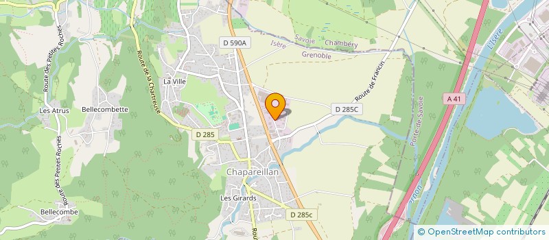 localisation de l'entreprise MADAME MARIE-CHRISTINE SEGAUD  CHAPAREILLAN