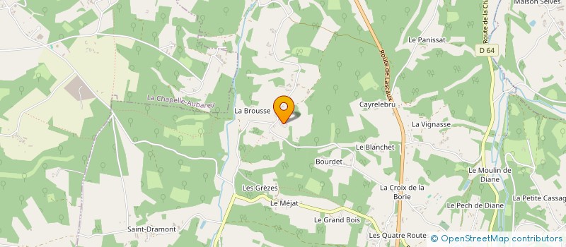 localisation de l'entreprise MADAME MARIE-CHRISTINE SEGONDAT  SAINT CREPIN ET CARLUCET