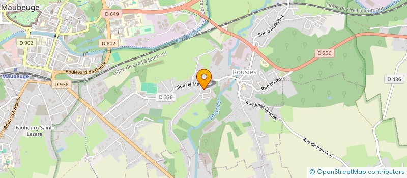 localisation de l'entreprise MADAME MARIE-CHRISTINE SERGEANT  ROUSIES