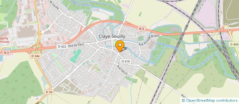 localisation de l'entreprise MADAME MARIE-CHRISTINE SIMON  CLAYE-SOUILLY