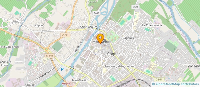 localisation de l'entreprise MADAME MARIE-CHRISTINE SIMONNEAU à COGNAC