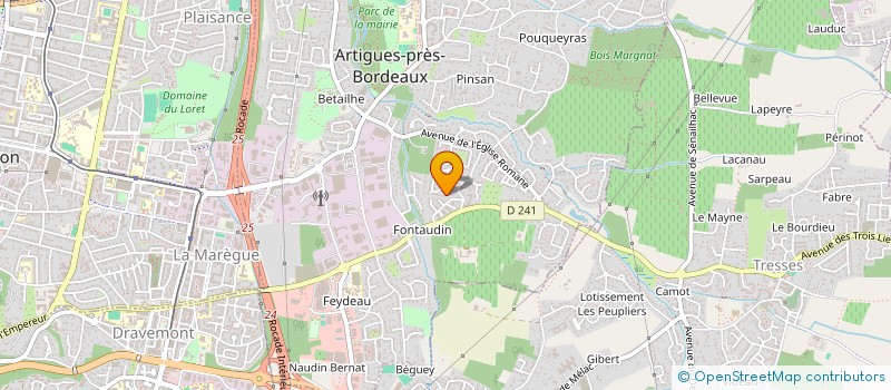 localisation de l'entreprise MADAME MARIE CHRISTINE SIORAC  ARTIGUES-PRES-BORDEAUX