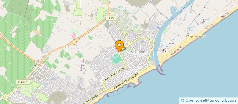 localisation de l'entreprise MADAME MARIE CHRISTINE SOREIRA  VALRAS-PLAGE
