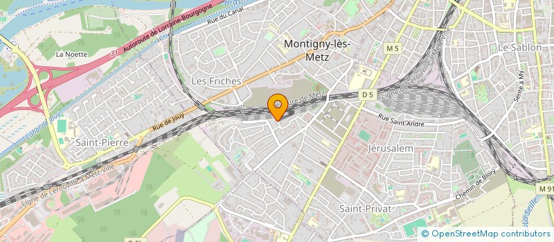 localisation de l'entreprise MADAME MARIE-CHRISTINE THIBAUT  MONTIGNY-LES-METZ