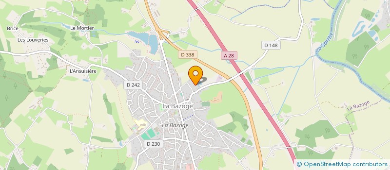 localisation de l'entreprise MADAME MARIE-CHRISTINE TOUTAIN  LA BAZOGE