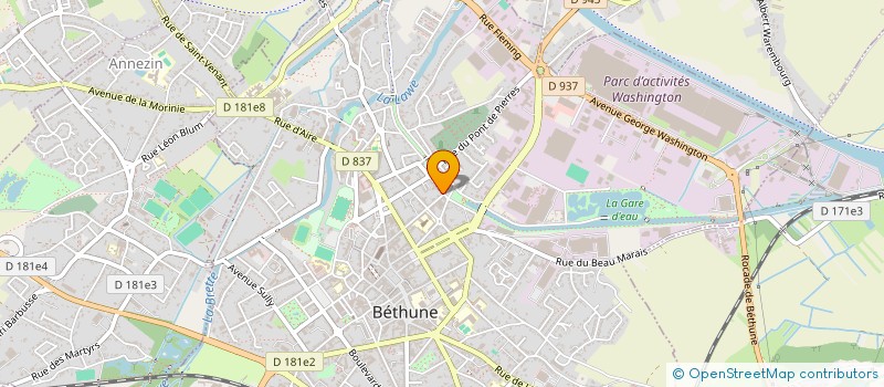 localisation de l'entreprise MADAME MARIE-CHRISTINE VAUDOUR à BETHUNE