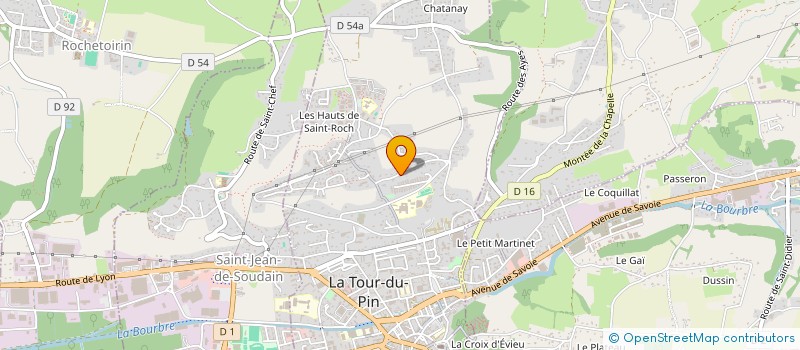 localisation de l'entreprise MADAME MARIE-CHRISTINE VERDIER  LA TOUR-DU-PIN