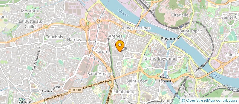 localisation de l'entreprise MADAME MARIE-CHRISTINE VINCENT  BAYONNE