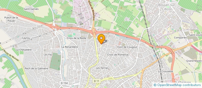 localisation de l'entreprise MADAME MARIE CHRISTINE WEBER à BEZIERS